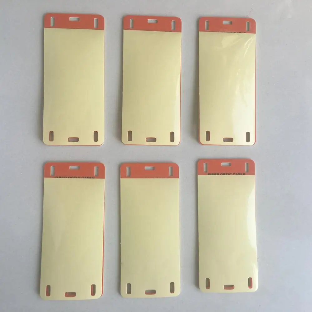 
Self Laminating Fiber Optic Plastic ABS Cable Tie Tag label 