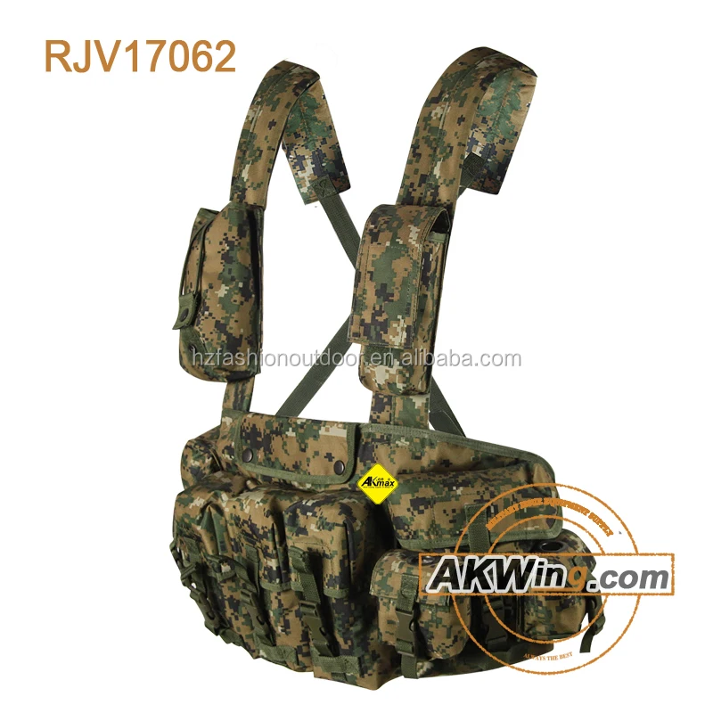 ak 47 magazine pouch Military Magazine Bandolier tactical vest Rugged 6-Mag Reload chest rig