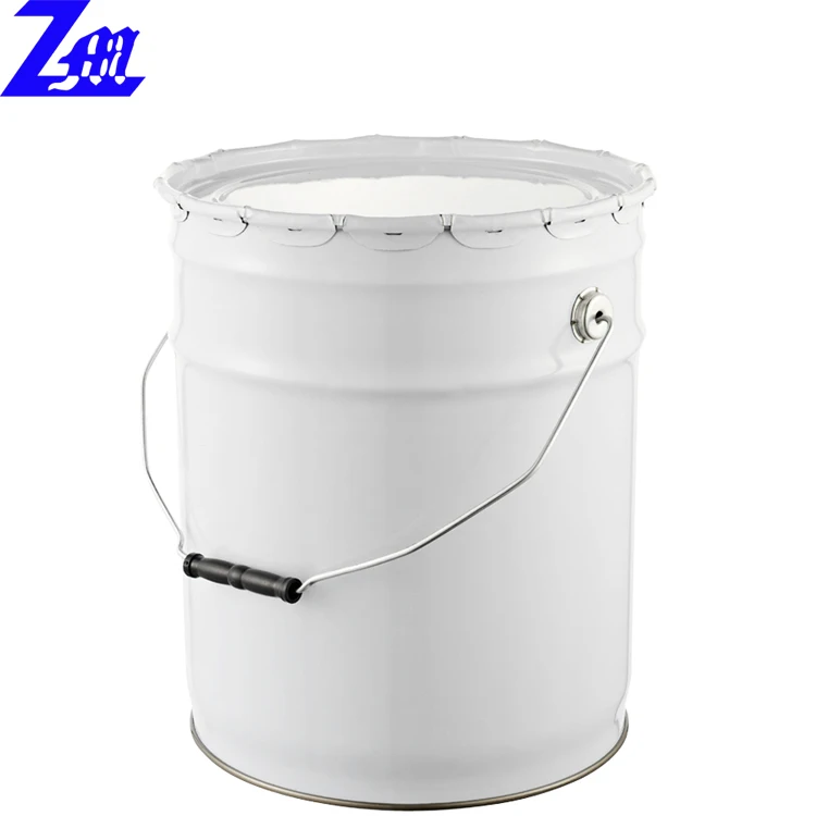 
Printed 5 gallon/20 liter metal paint bucket steel drum with flower lid and handle  (62015117309)