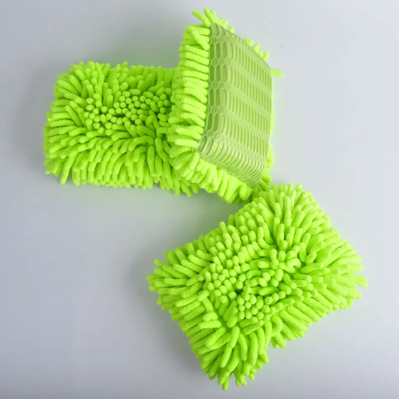 Wholesale Chenille Microfiber sponge pad magic cleaning sponge for Car