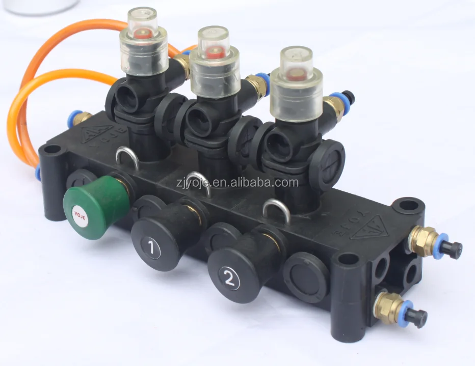 Fuel Tank parts Plastic Pneumatic Control Block / pneumatic push button