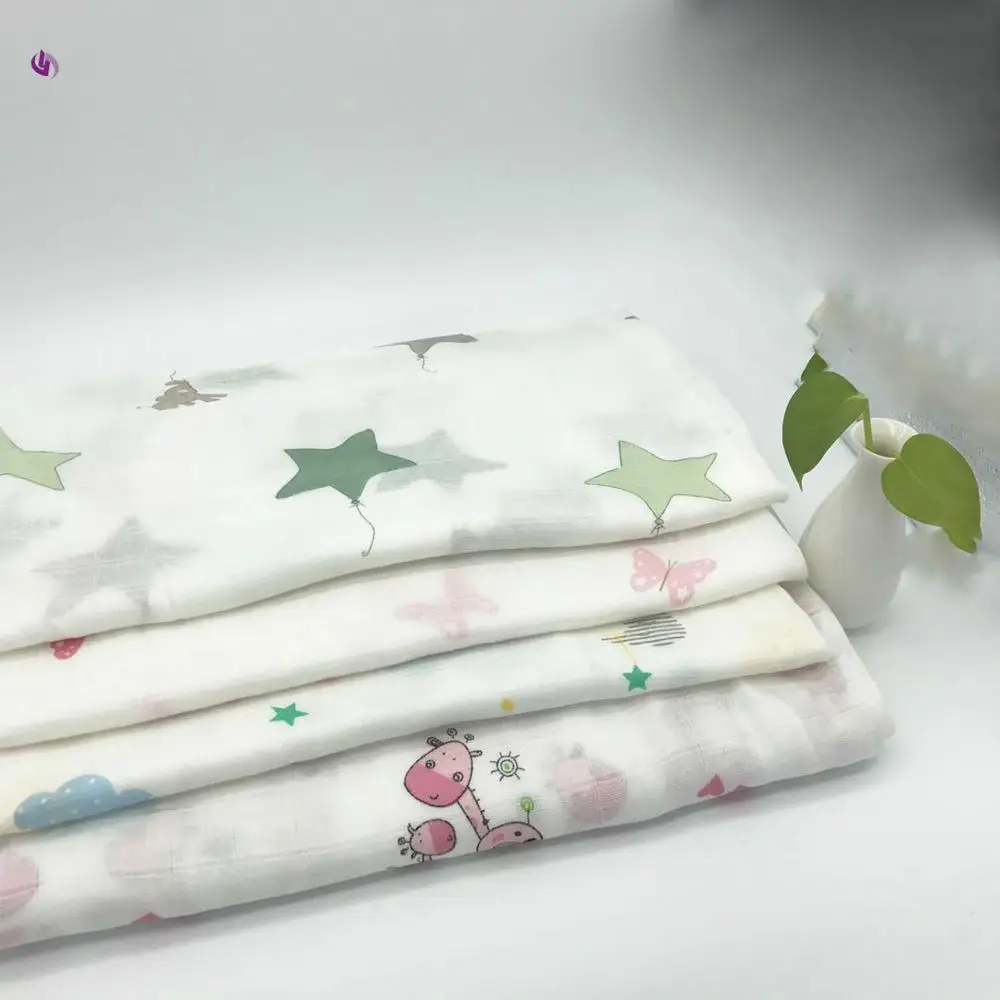 
Wholesale baby cotton bamboo muslin gauze fabrics for blanket cloths 