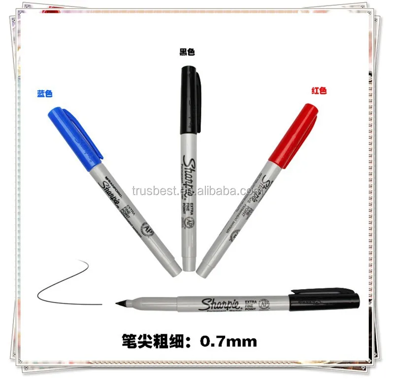 Fashionable permanent marker pen multi color marker pen  use  on glass