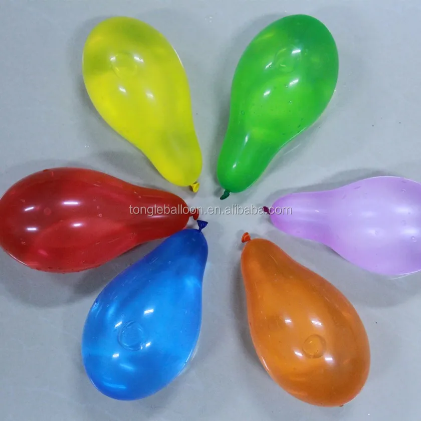Colorful big water balloons on sale Reusable water balloons The children had a water fight