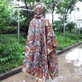 New Raincoat 3in1 Waterproof Outdoor Military Travel Camouflage Poncho Backpack Rain Cover Tent Mat Awning Hunting