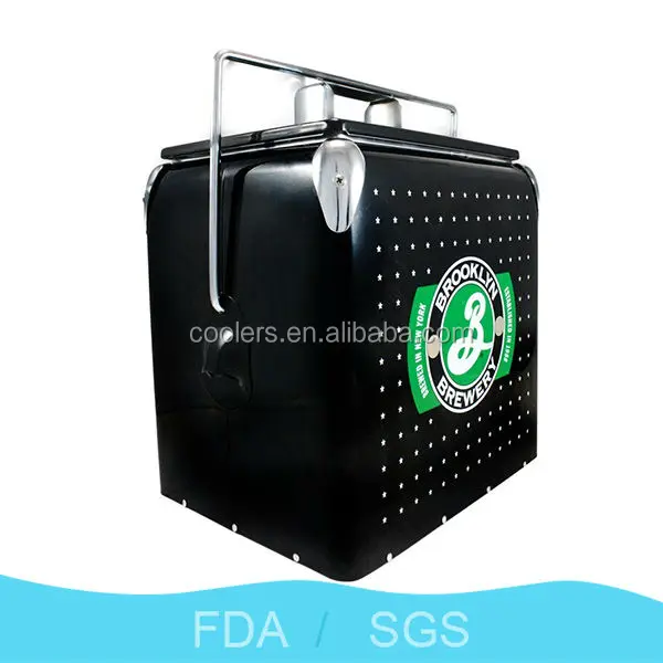 17 liter retro cooler box portable cooler box camping ice cooler