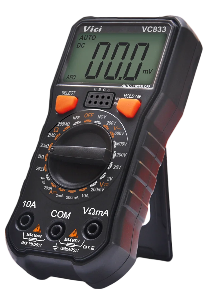 VC833 Wholesale Best Quality Electrician Meters Multimeter Digital True RMS