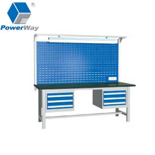 Powerway electronic 10ft metal drawer workbench for garage/wrokshop/lab