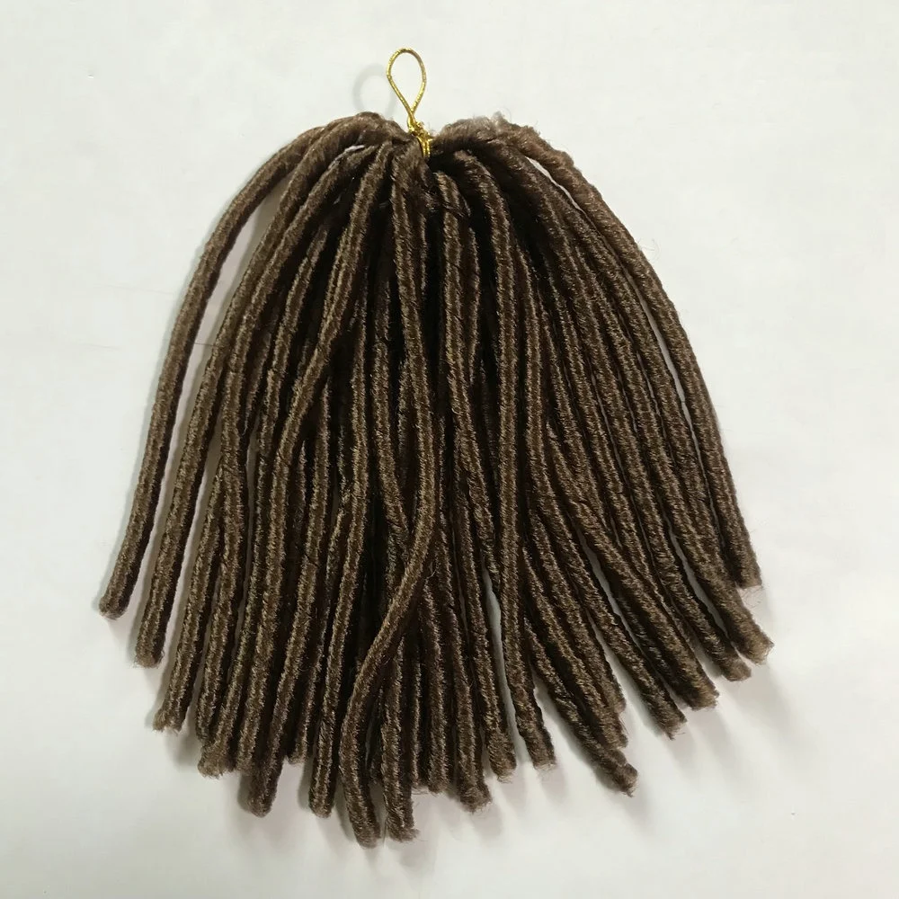 wholesale factory price NINA softex locs faux crochet braids,fire retardant fiber material locs soft dreads braids for american