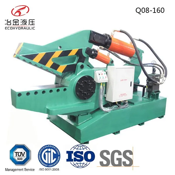 cnc hydraulic guillotine hand scrap metal alligator rebar cutting shears