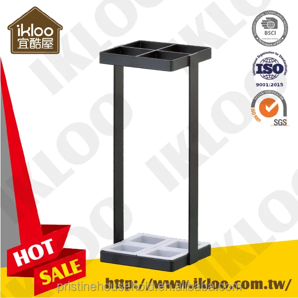 Портативное домашнее хранилище Amazon, оптовая продажа бытовых мелочей, черный дизайнерский комнатный влажный держатель зонта