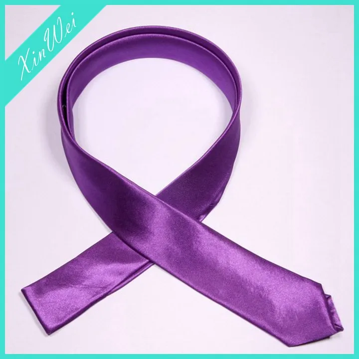 
Fashionable Skinny Slim Solid Multi Color Neck Tie 