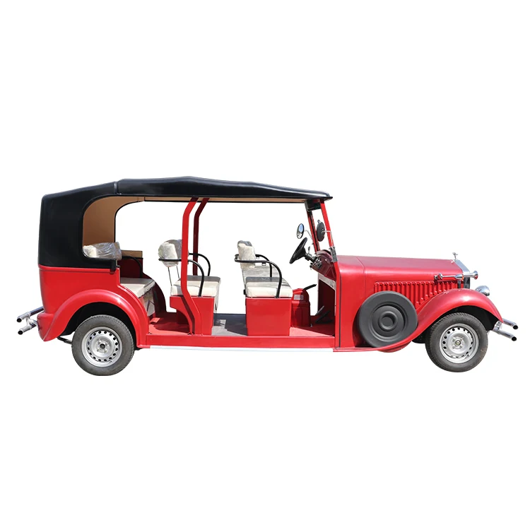 9 Seats Electric Sightseeing Vintage Car For  Amusement Park