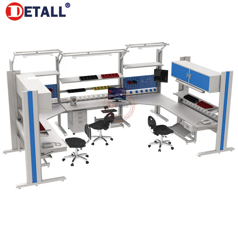 Detall- Esd противоположная сборка складской рабочий стол тележка для строительства верстака