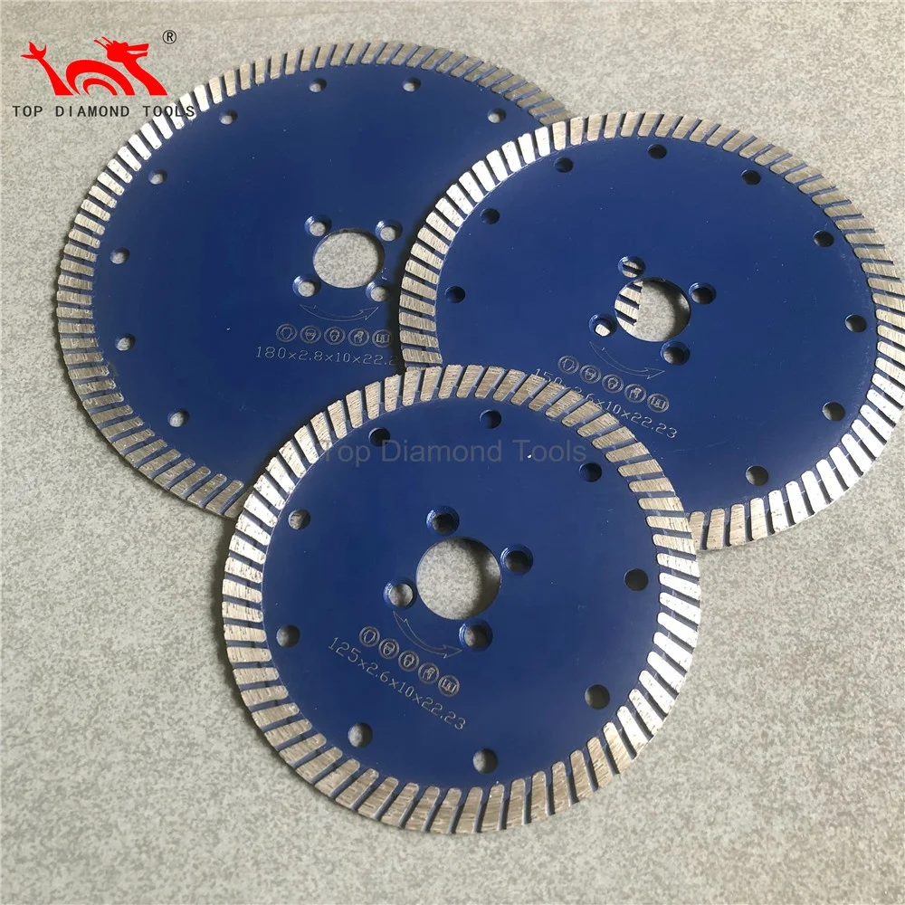 Diameter 6 Inch Fine Turbo Diamond Saw Blade Cutter Disc For Dry Cutting Granite Marble Quartz Stone Concrete