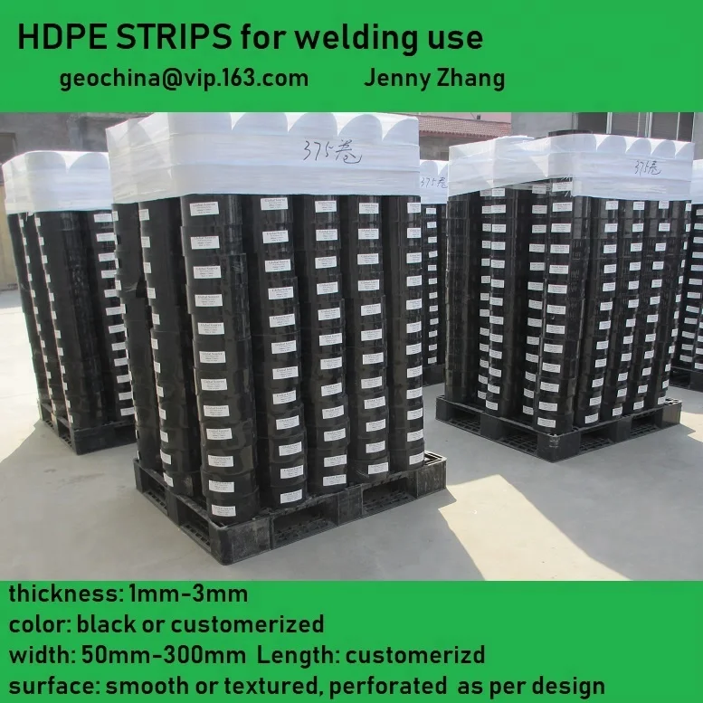 
PLASTIC HDPE STRIP GEOCELL USE construction PE sheet 