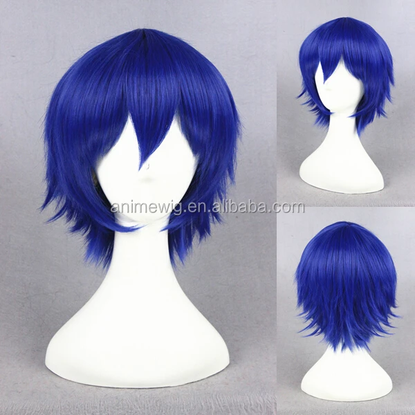 Japanese Anime Durarara/Kuronuma Aoba Short 32cm Blue Cosplay Wig/synthetic Hair Wig