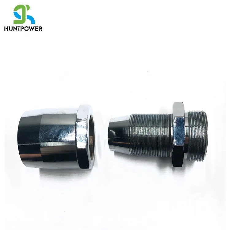 Swivel Reusable Brass Chrome Plated Fuel Dispenser Hose Fitting