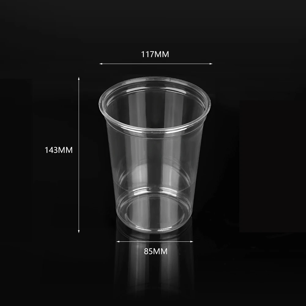 Biodegradable Food Container PLA Disposable 8oz 12oz 16oz 24oz 32oz PET Deli Container Cup With Lid