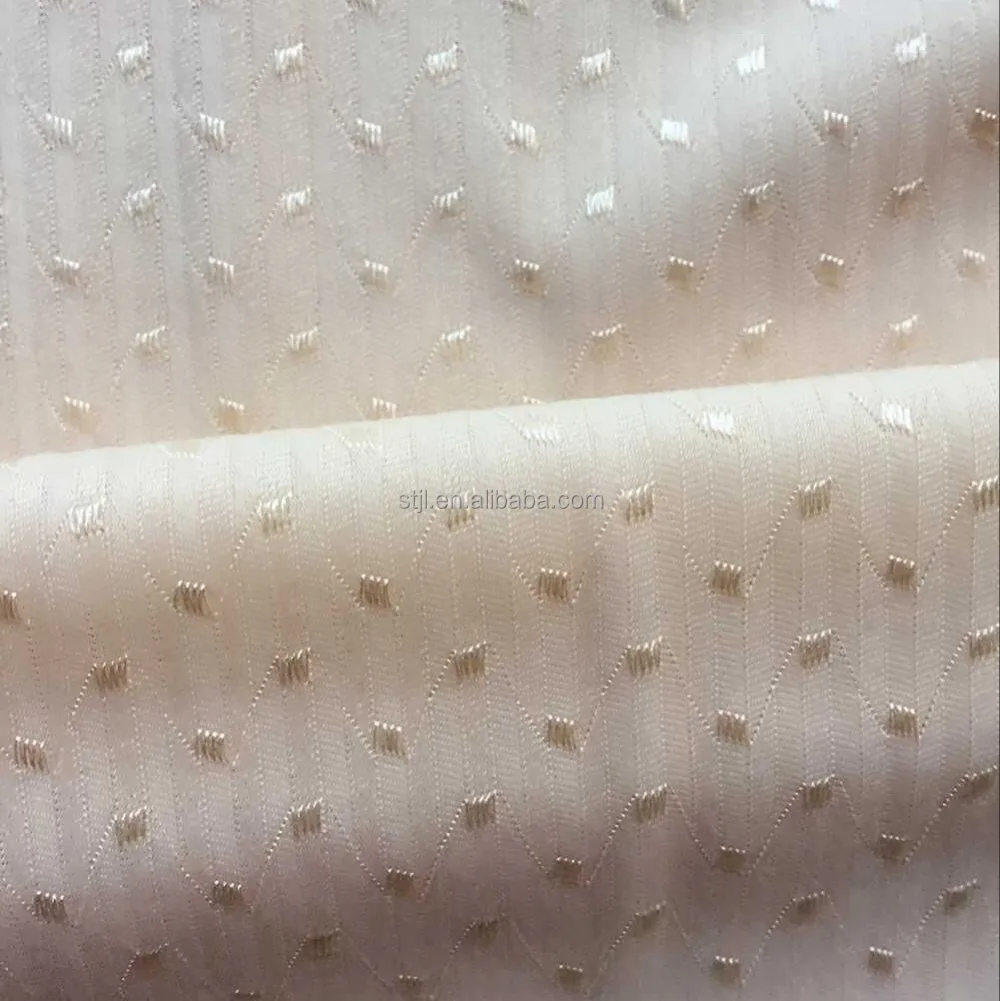 
Seamless underwear and bra nylon lycra tricot dots jacquard four way stretch fabric 