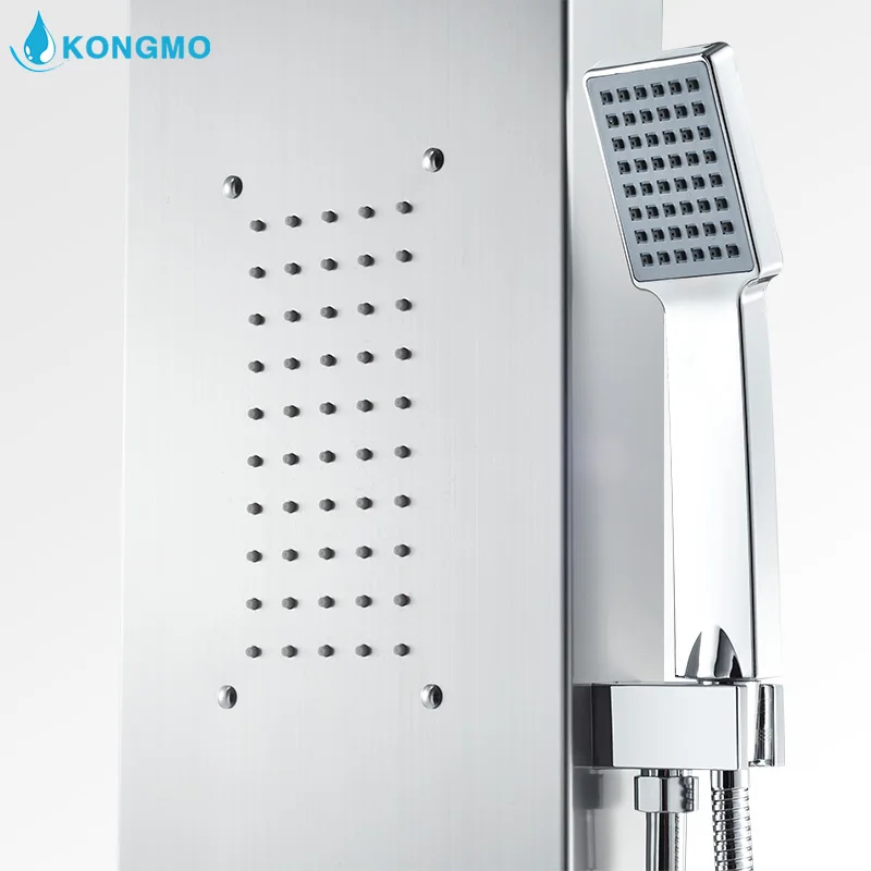 
colonne hydromassage douche bathroom brushed shower tower wall panel 6011 