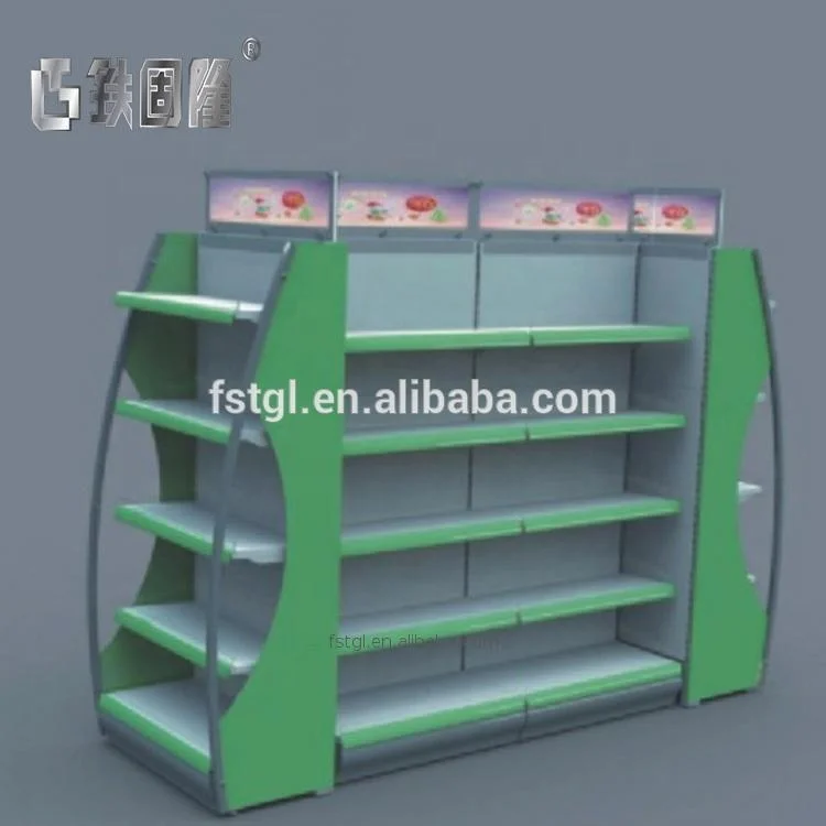 Fashion superstore racks supermarket wooden display shelf used rack