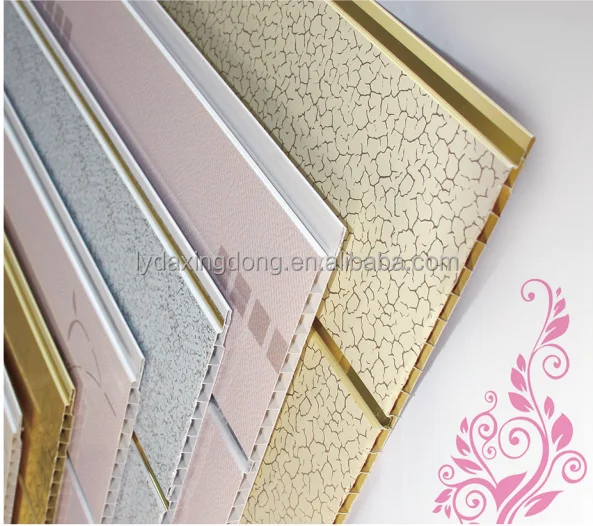 
Decorative interlocking Plastic laminated Shower wall Panels pvc panel 