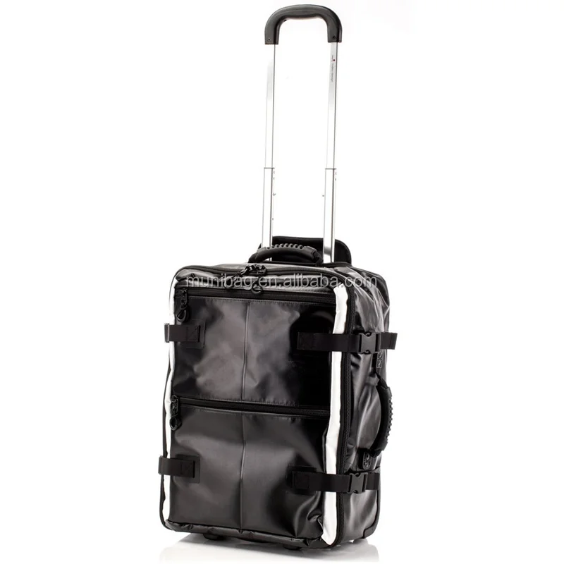 Trolley Travel bag air port duffle wheel package pu luggage