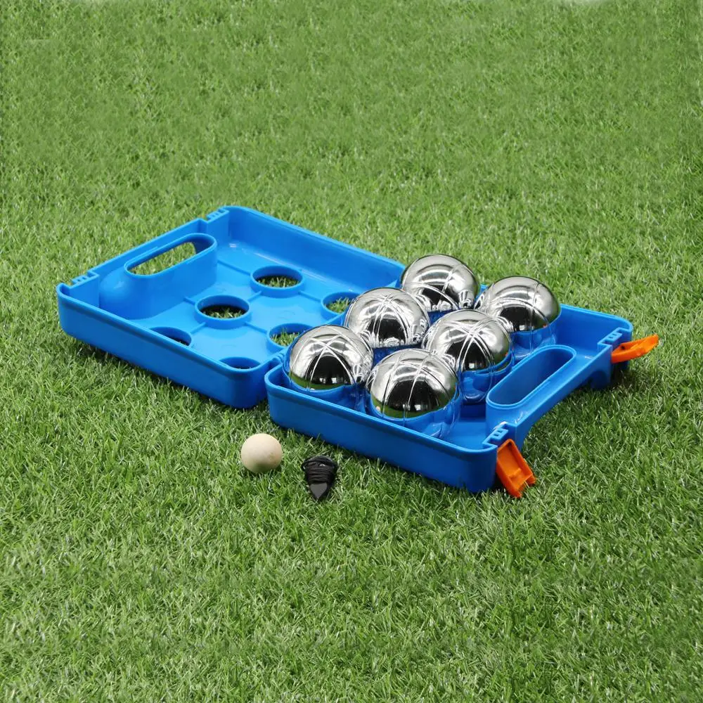 Hot Sale with Case Petanque Boules Ball Pool Red Wooden Case, Then Packing in Carton Steel with Chrome Plating 1000 Sets Xingang