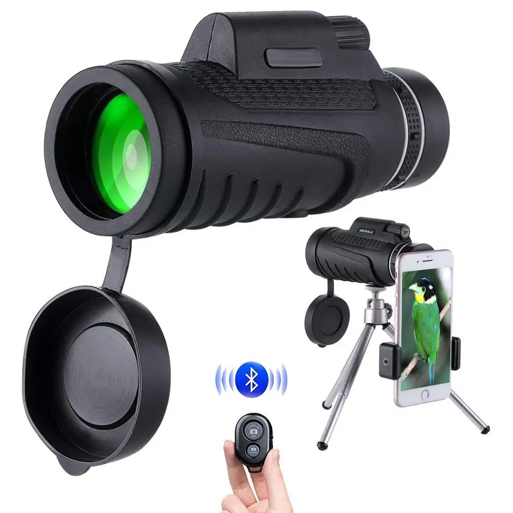 SUNCORE Monocular 40X60 Pocket Telescope Dual Focus Prism Multi-Coated Lens Fit Adults Kids Hiking, Hunting, Camping, Birding