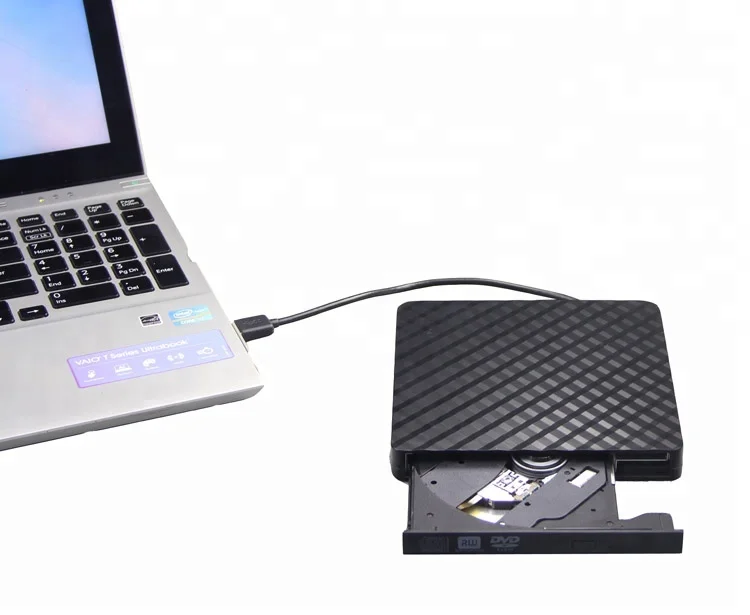  External DVD CD Drive USB 3.0 Portable ODD caddy High Speed Data Transfer RW Writer Burner Rewriter CD-ROM for