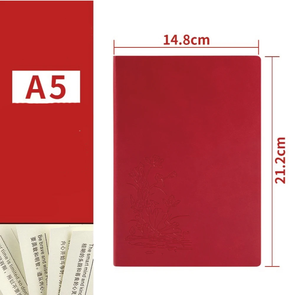 A5 Custom print notebook pu leather hardcover notebooks diary custom business journal study planner vintage handmade journal