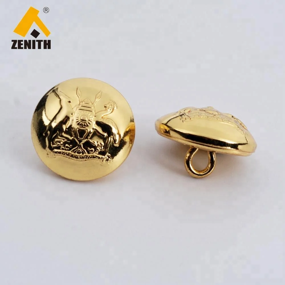 Gold  Plating Sewing  Customize Button for  Coat  Garment Denim Sportswear Shank Button BM10228