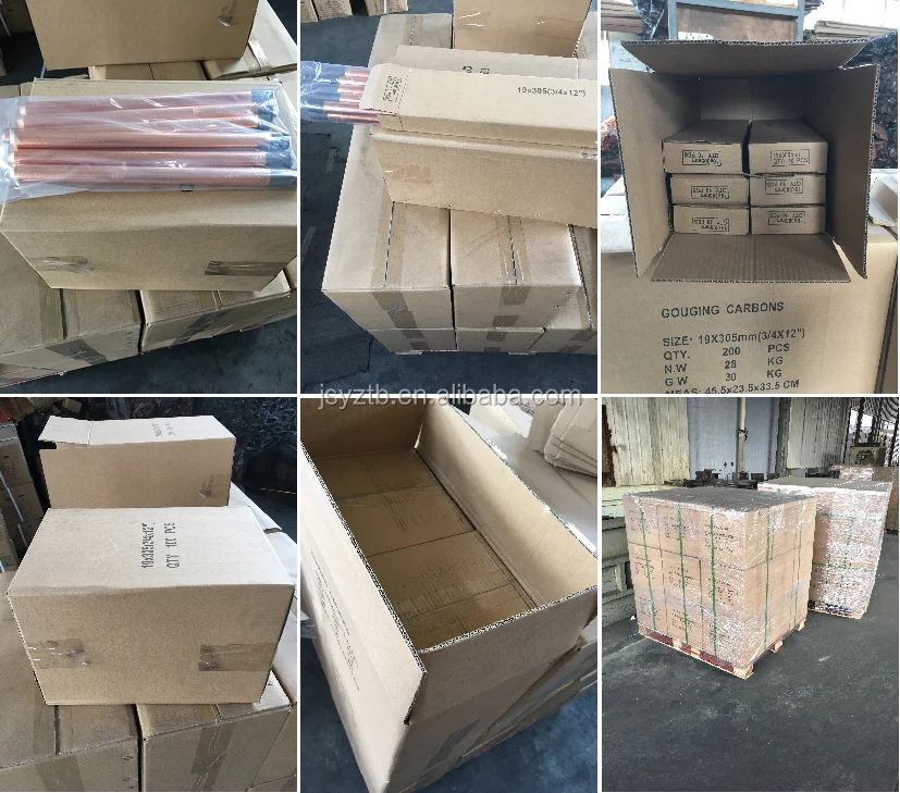 
gouging carbon electrode rod 8*305 mm for cutting 