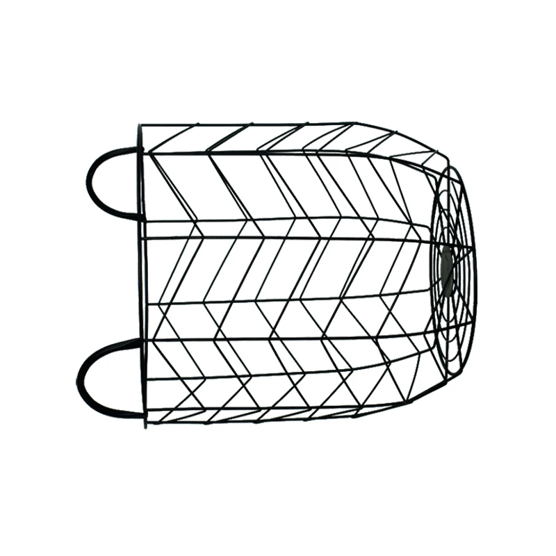 
decorative black color metal wire mesh laundry basket with handle 