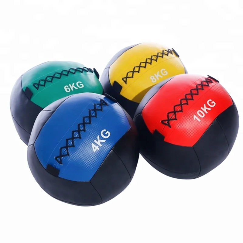 Gym fitness soft PU cross-training medicine wall ball