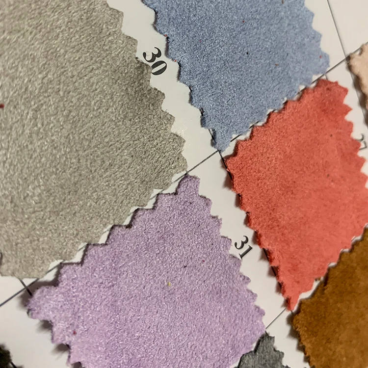 New direct sales Korean fiber velvet suede fabric for shoe upper sofa trousers dress