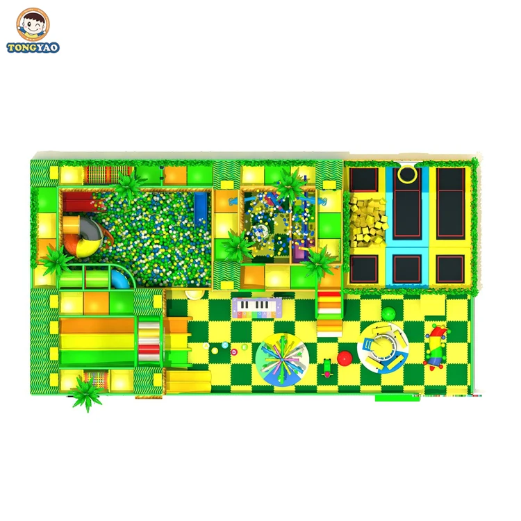 outdoor jungle gym Toddler Soft play Games toy ball pit slide Children center Indoor Playground