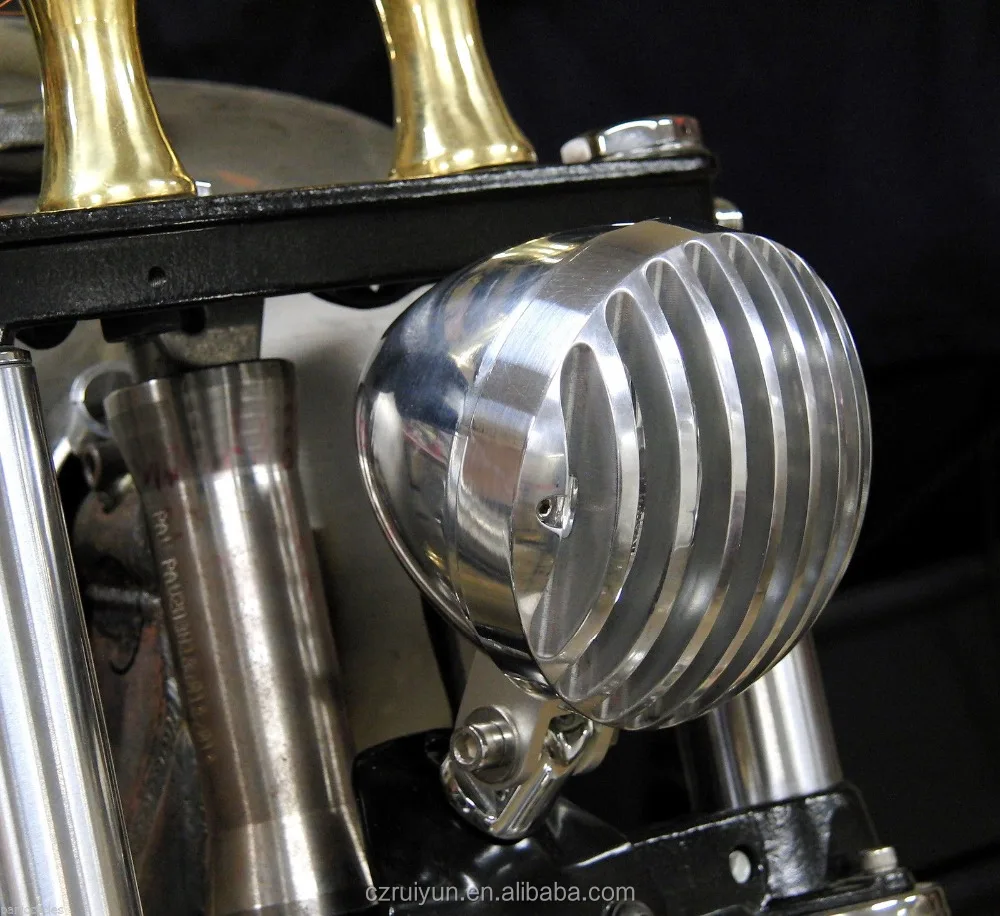 
Chrome Vintage Antique Universal Motorcycle Head Lamp Headlights 