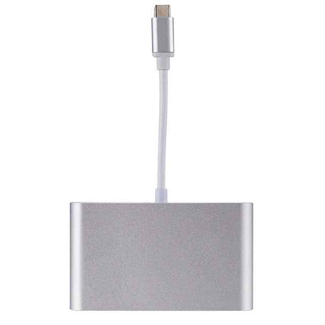 Portable 4 In1 4K/2K RJ45 type c usb hub  PD Charger Converter Lan Adapter External USB-C Type-C Network Card USB Ethernet