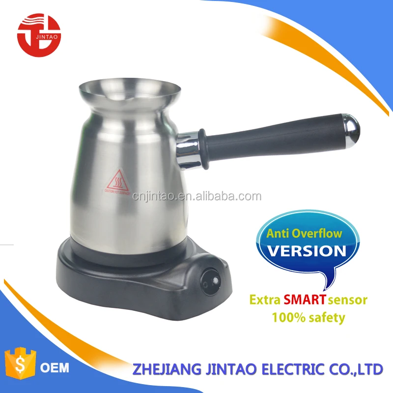 Electrical Stainless steel coffee pot with anti overflow function electric coffee maker