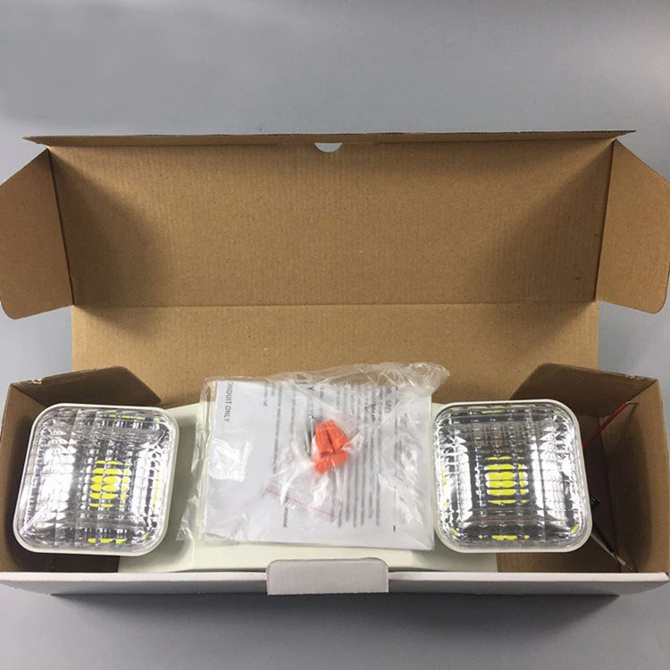 BEST sell rechargeable battery backup dual heads led emergency light with CE CB U L listed