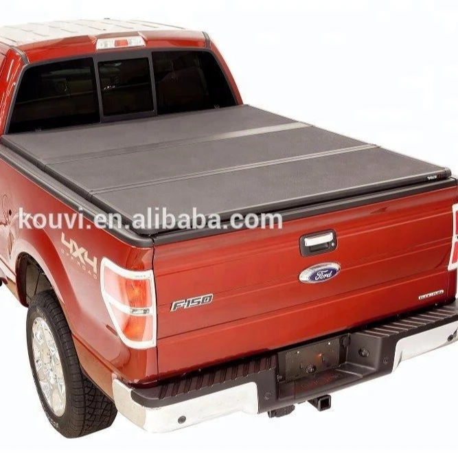 
kv8802 aluminum hard tri fold pickup truck bed tonneau covers for 2015 Mitsubishi Triton L200 single cab 