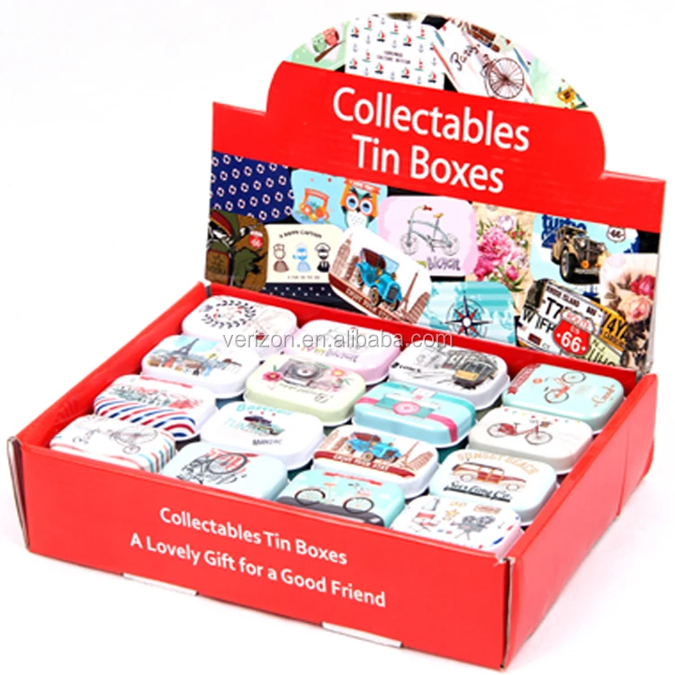 Creative mini European style soap box collectable candy storage tin box
