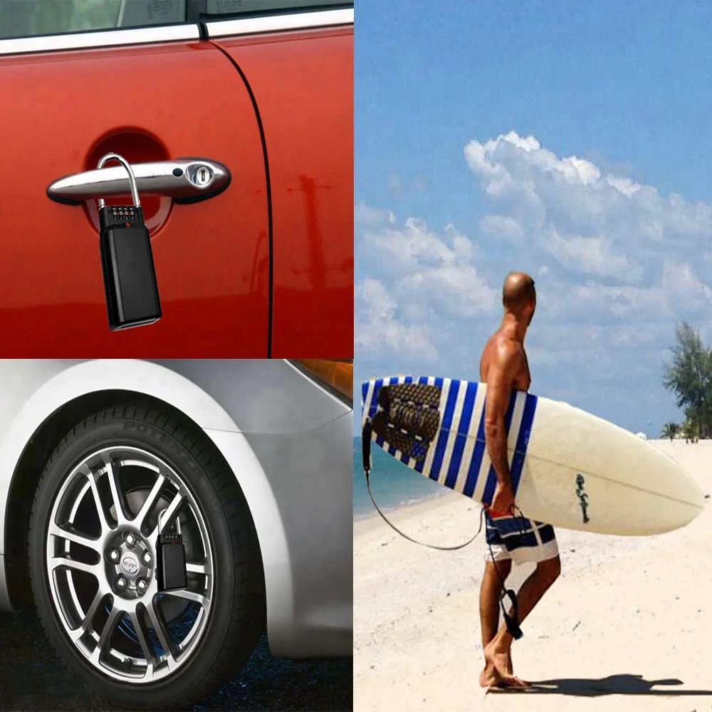 China Factory Direct Cheap Surf Lock Combination Car Master Lock Key Safe Box Surf Lock