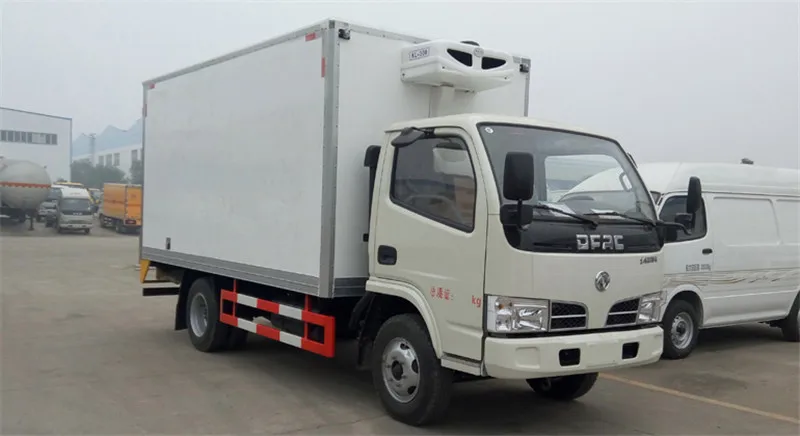 2-5 ton 3T 4*2 freezer refrigerated truck,ice cream cooled truck,fish delivery box truck cart for sale