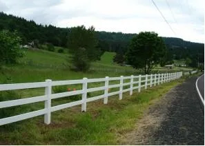 PVC horse fence vinyl fence horse fence