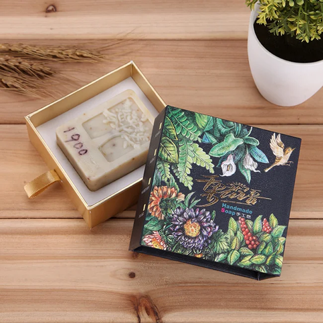 Luxury Cosmetic Packaging Drawer Shape Box for Hand Soap Gift Pack