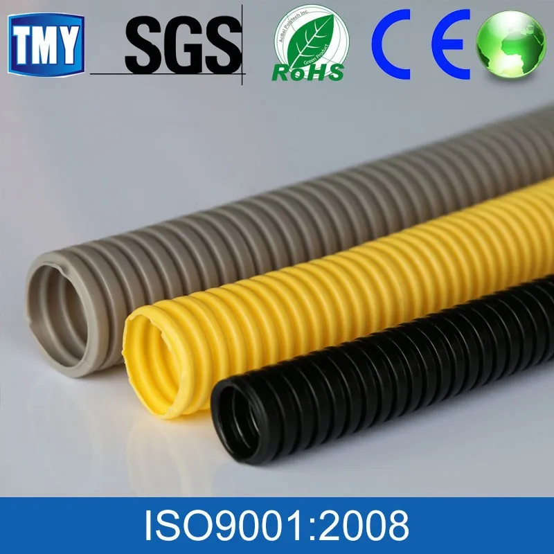
PA/PP/PE/PVC flexible corrugated electrical conduit pipe 