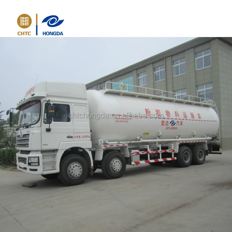 
China 3 axles powder material bulk cement semi-trailer transport tanker truck 